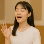 歌う女子